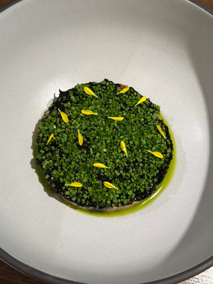 Sedici's beef tartare with brioche bread