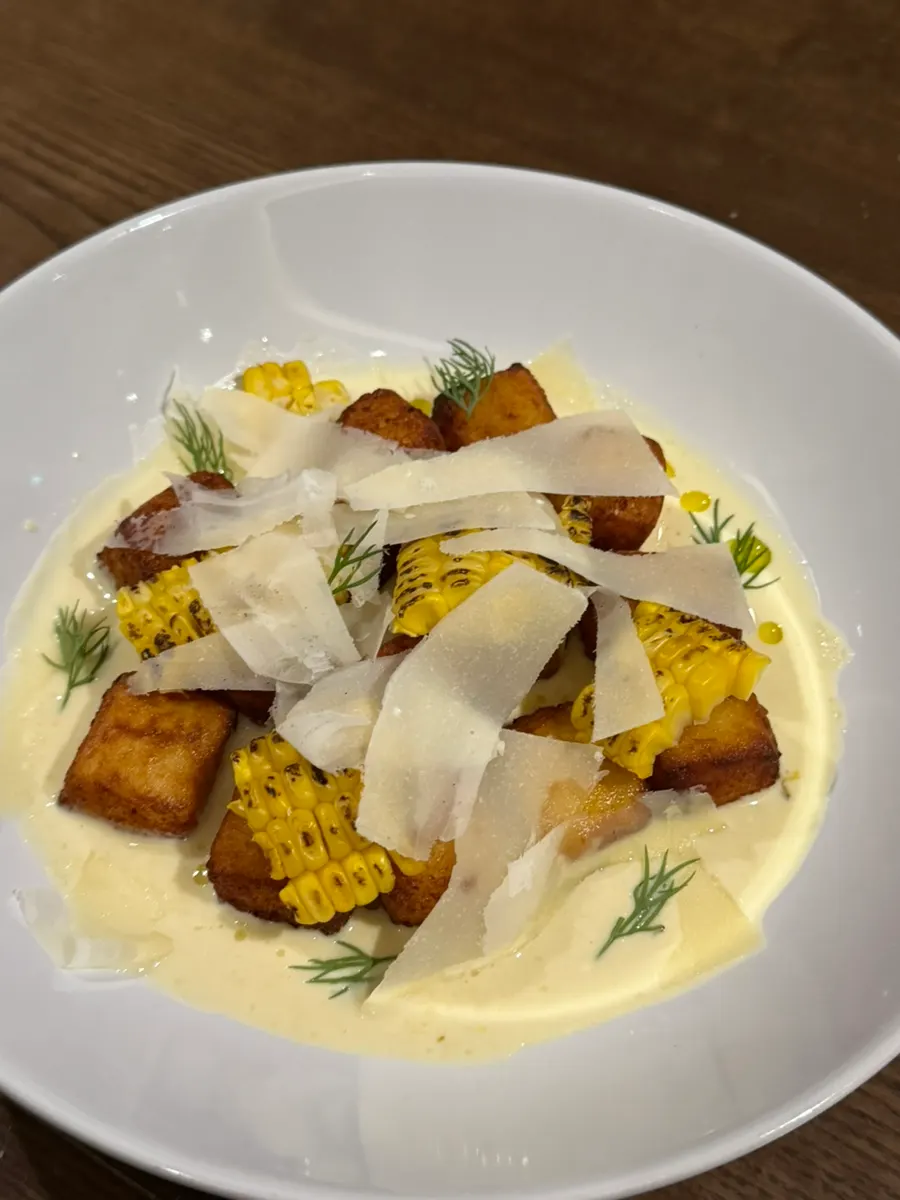 Sedici's fried sweet corn gnocchi
