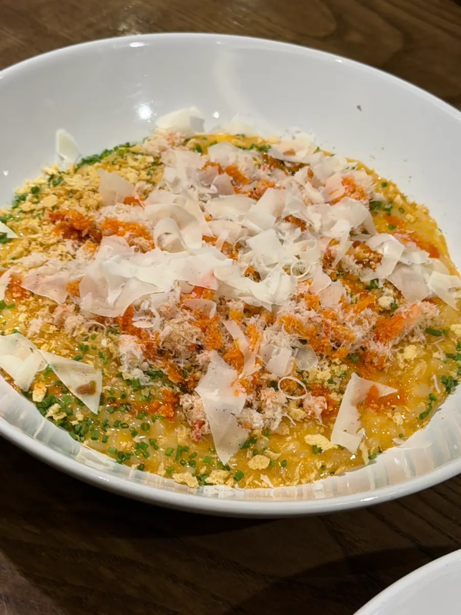 Sedici's crab bisque risotto