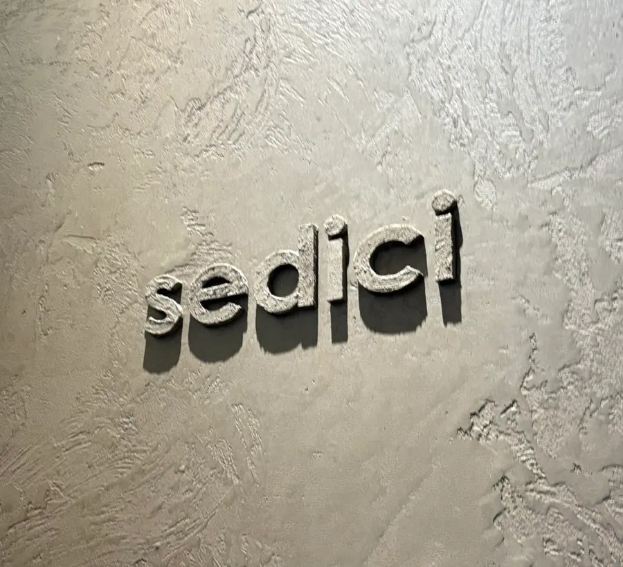 Sedici's table after finishing the meal