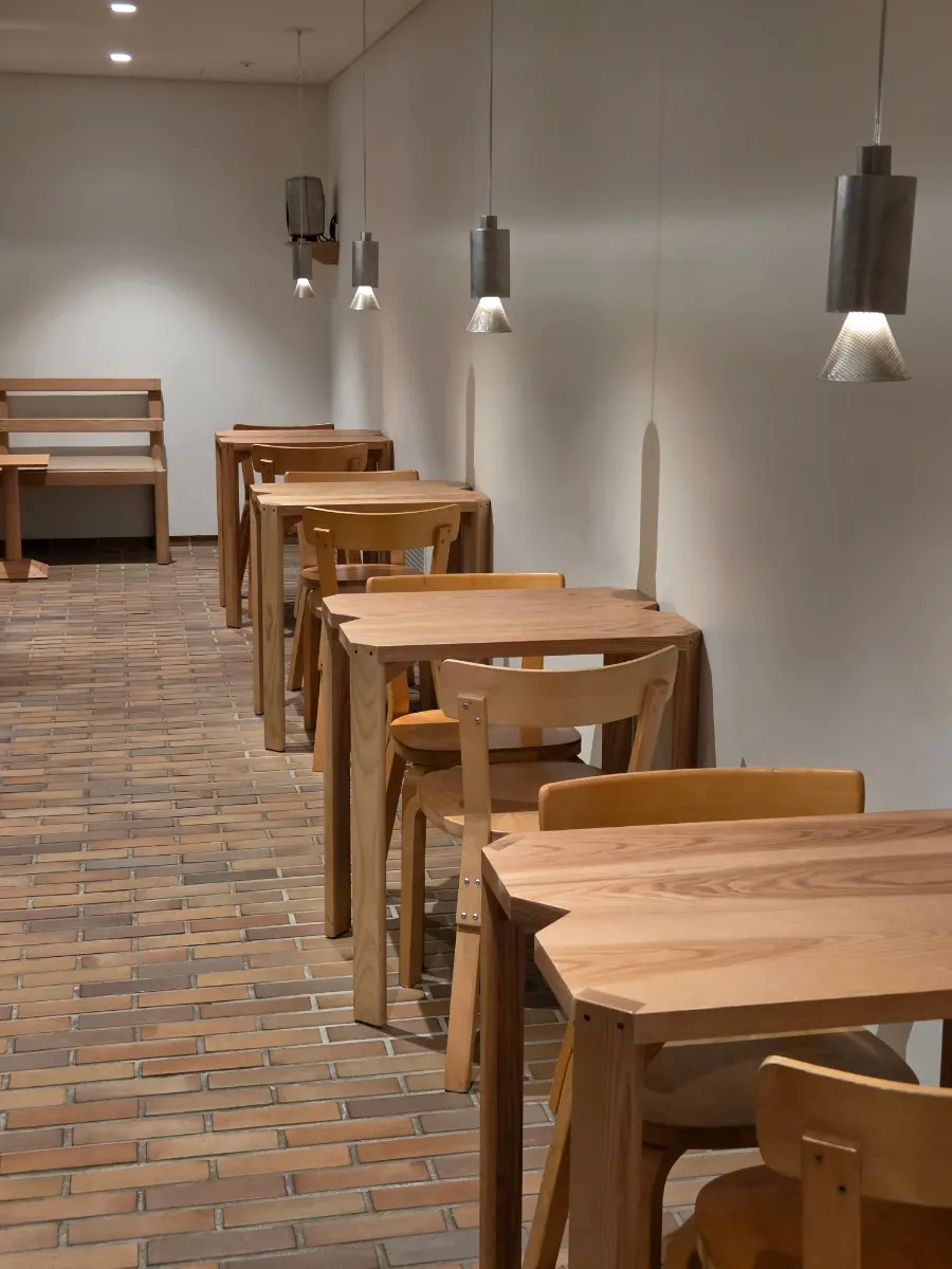 A two-person table good for working