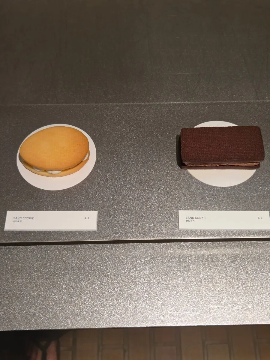 Around the café's order counter