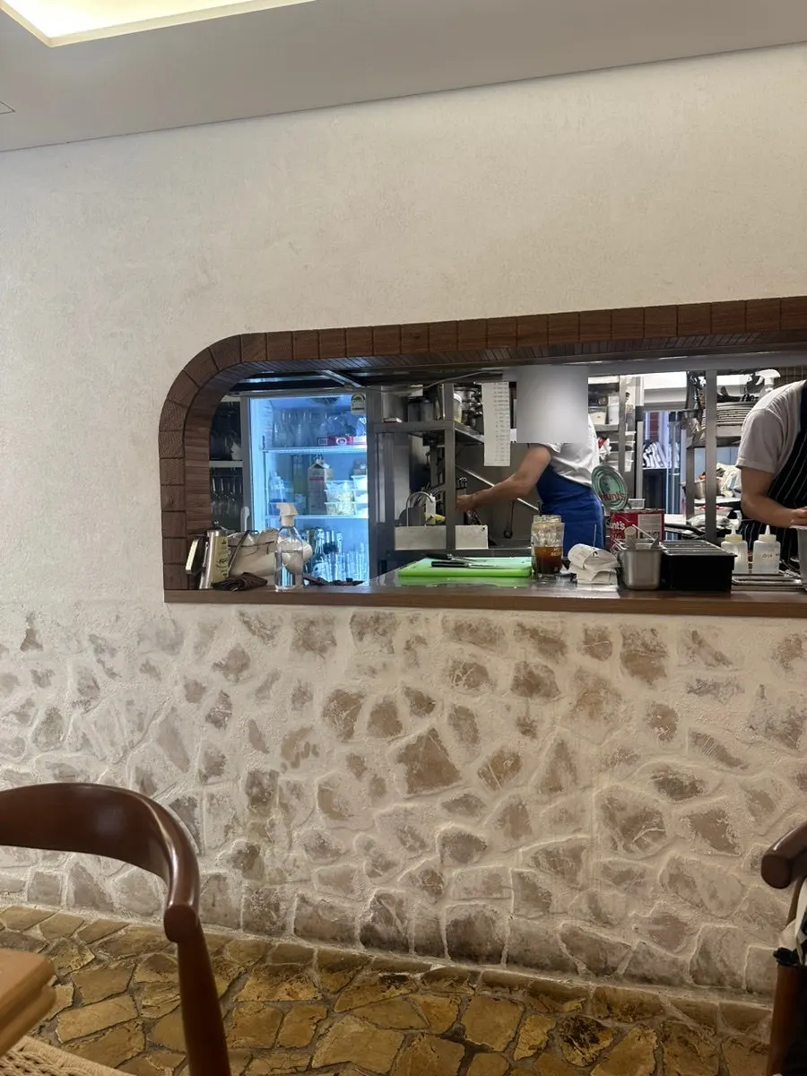 View toward the open-kitchen style area