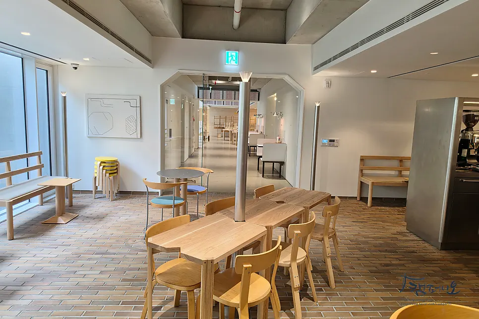 Light streaming into T Coffee's interior through the window