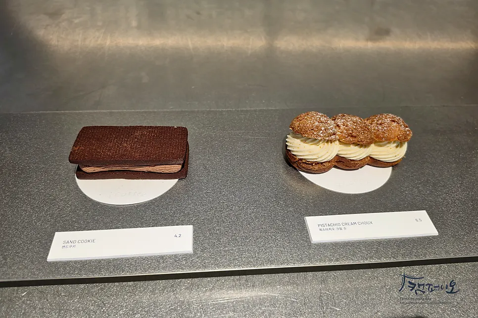 T Coffee's dessert display case