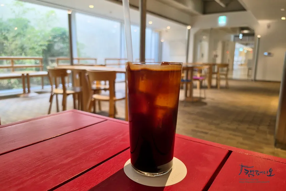 T Coffee's iced americano made with nutty beans