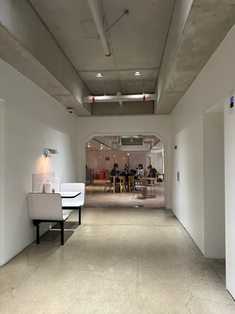 Entrance to Pizza Slice, sharing the space with T Coffee