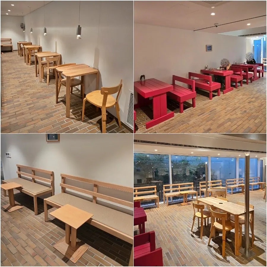 Basement-level interior atmosphere of T Coffee Seongsu