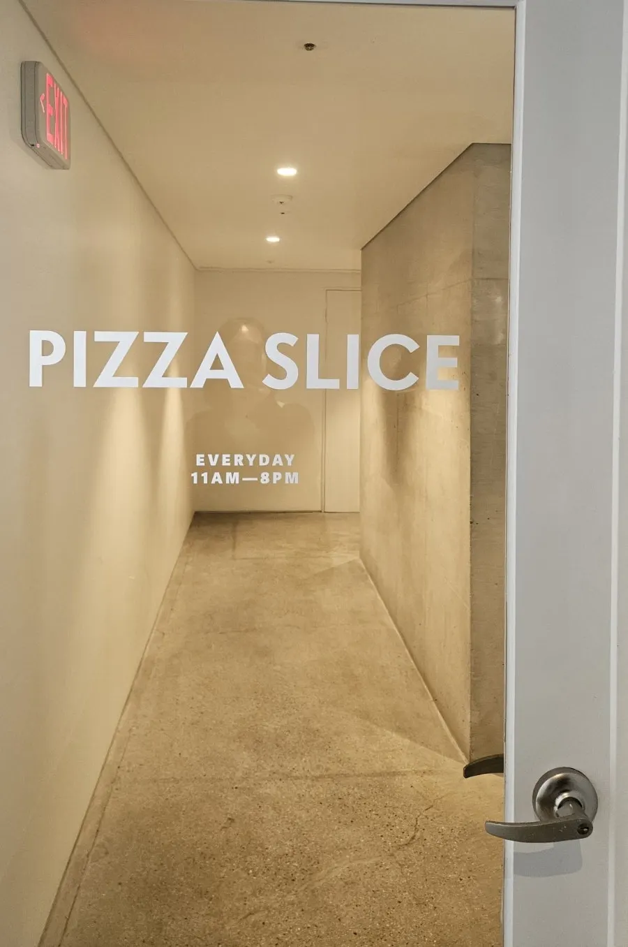 Underground passage leading to the café next to Pizza Slice