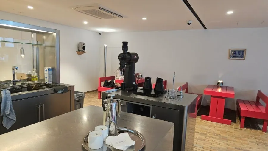 Open coffee kitchen at T Coffee Seongsu