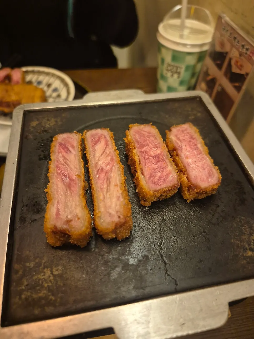 따뜻하게 구워 먹는 규카츠