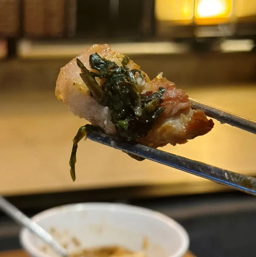 소금, 갈치속젓, 깻잎페스토 등 밑반찬 구성