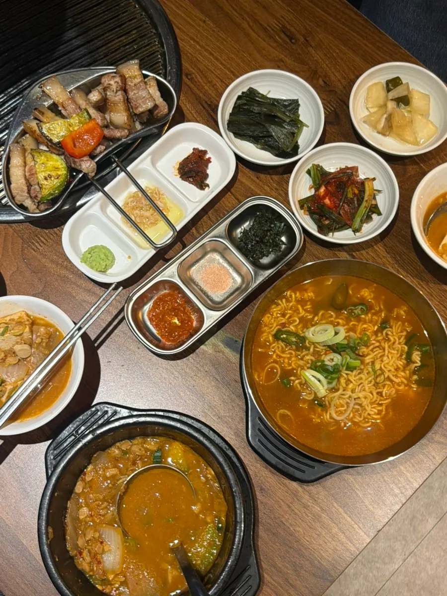 성수터전 뚝섬본점 숙성삼겹살 최종 상차림