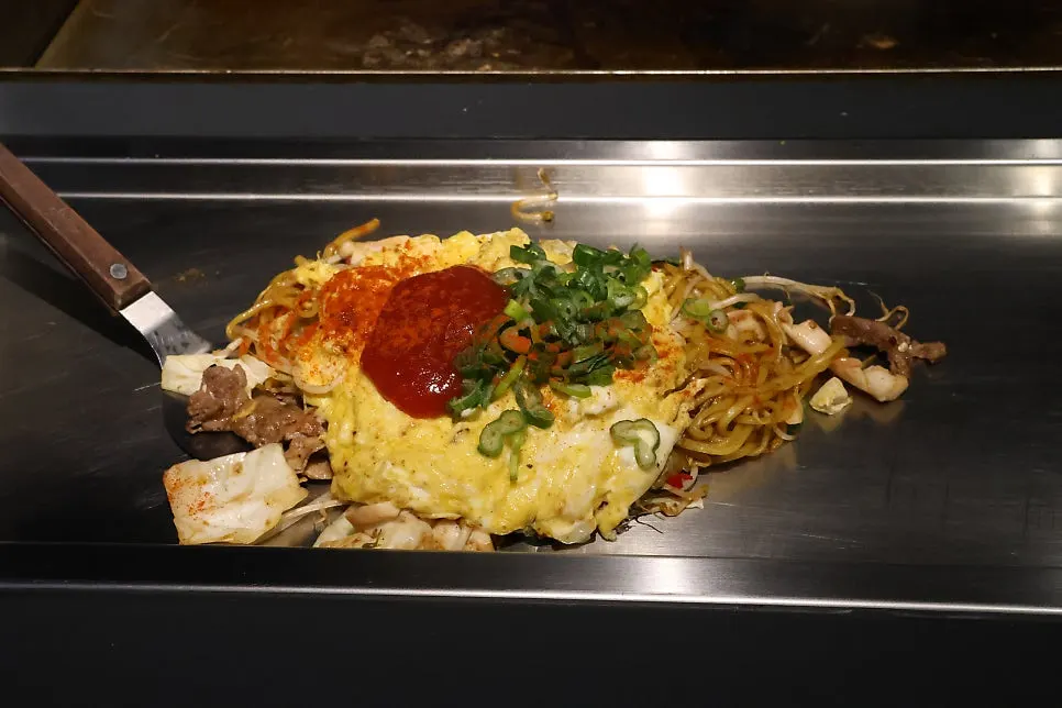 Japanese menu at Oshi Black in Seongsu
