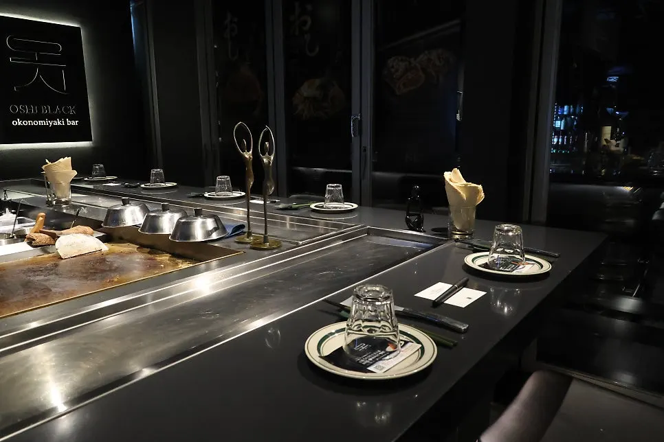 Dinner dishes at Oshi Black Seongsu