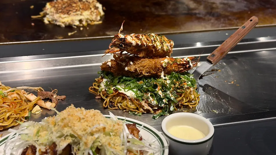 Teppan dishes at Oshi Black Seongsu