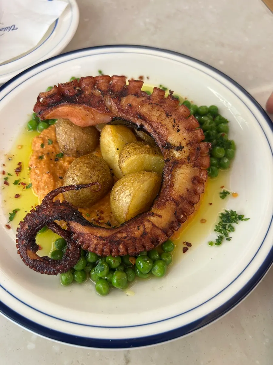 Plated Polpo Mambo octopus dish
