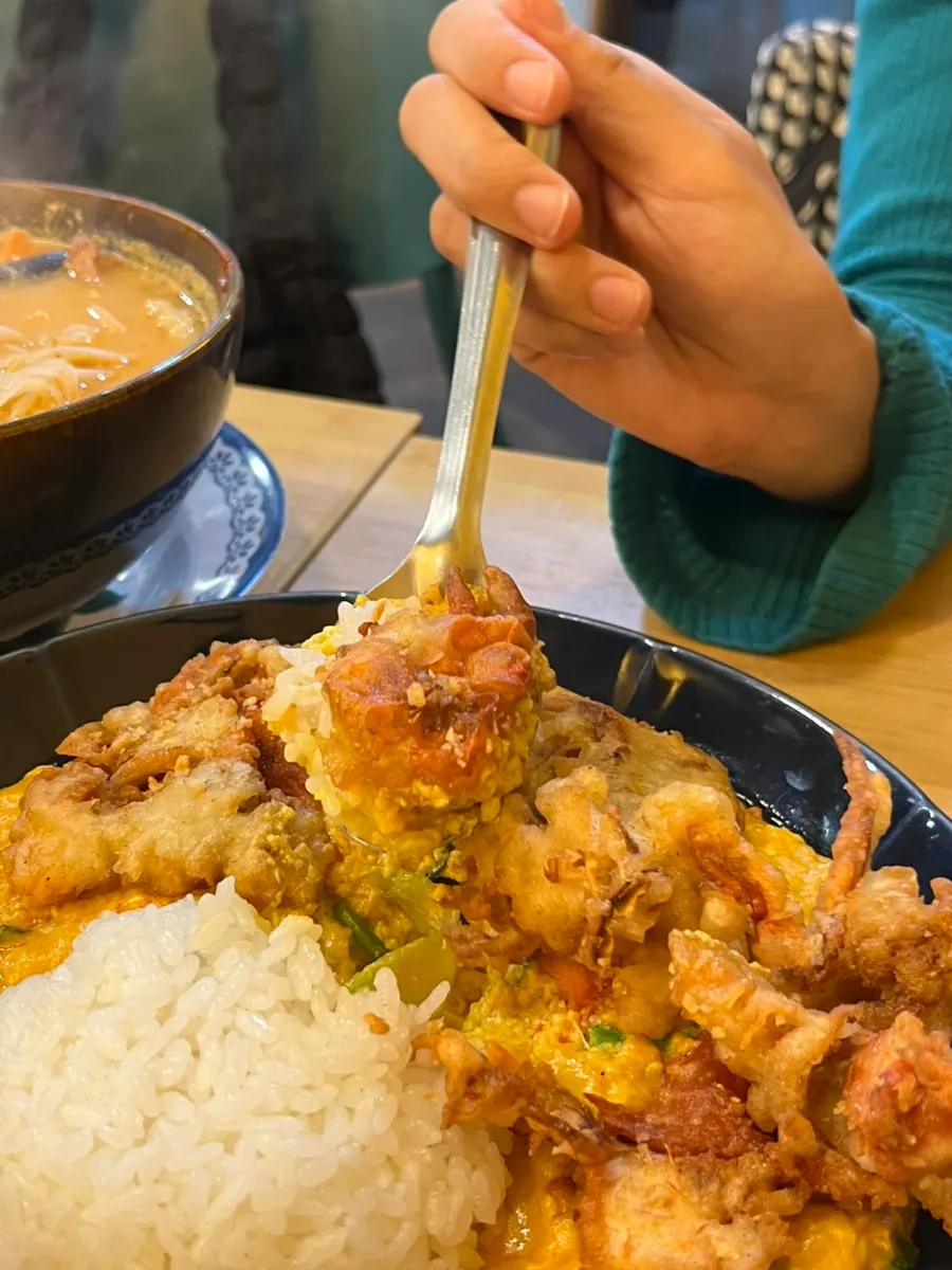 Soft-shell crab fried whole with its shell