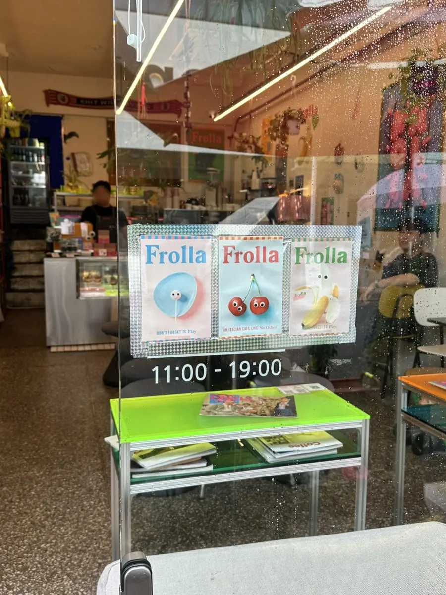 Exterior of Frolla café