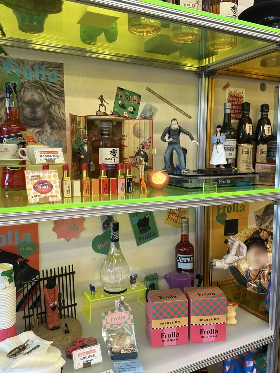 Interior space of Frolla café