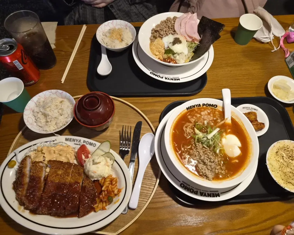 Tomato ramen meal at Menya Pomo in Seongsu-dong