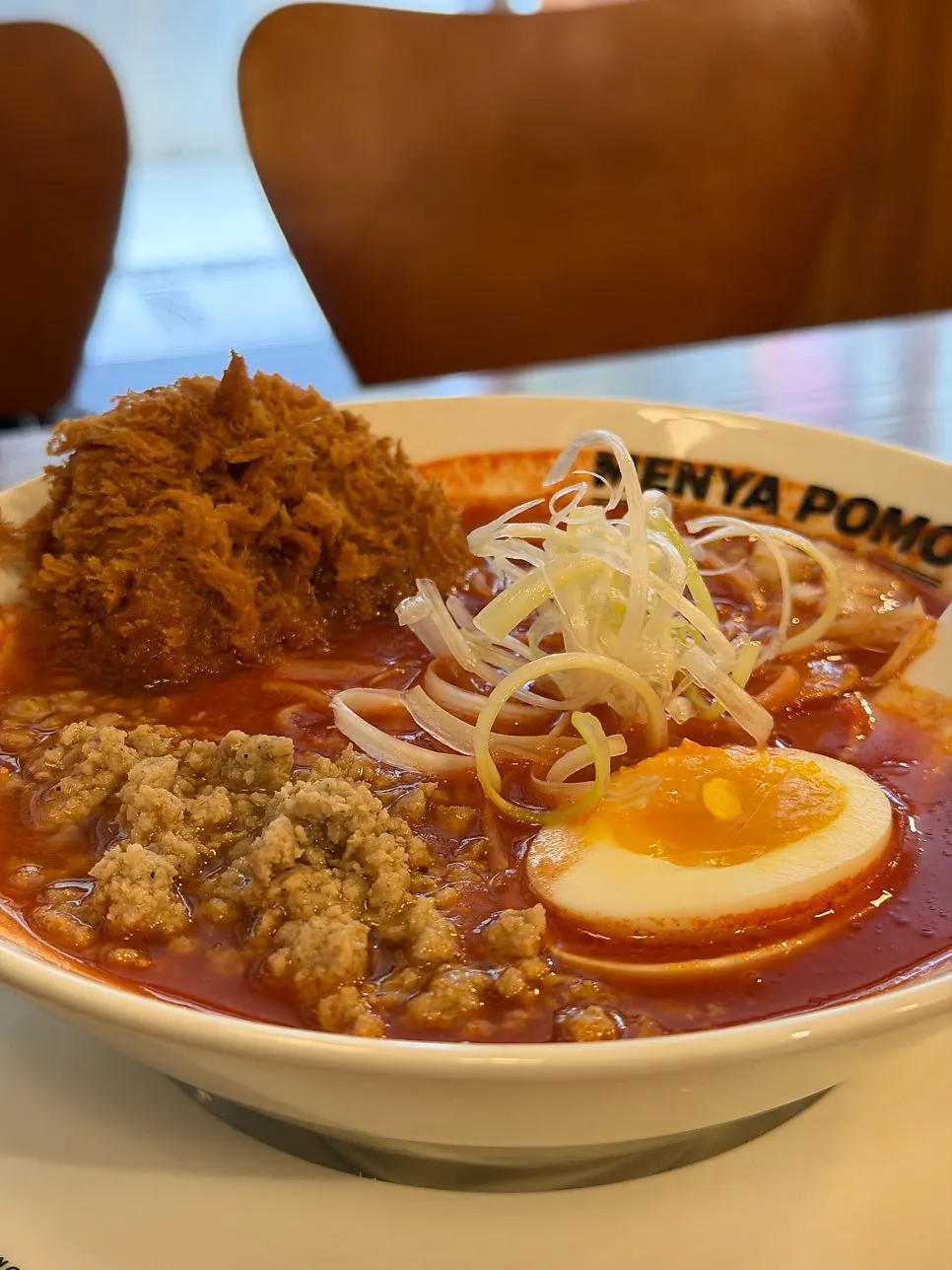 Broth of the original beef katsu tomato ramen