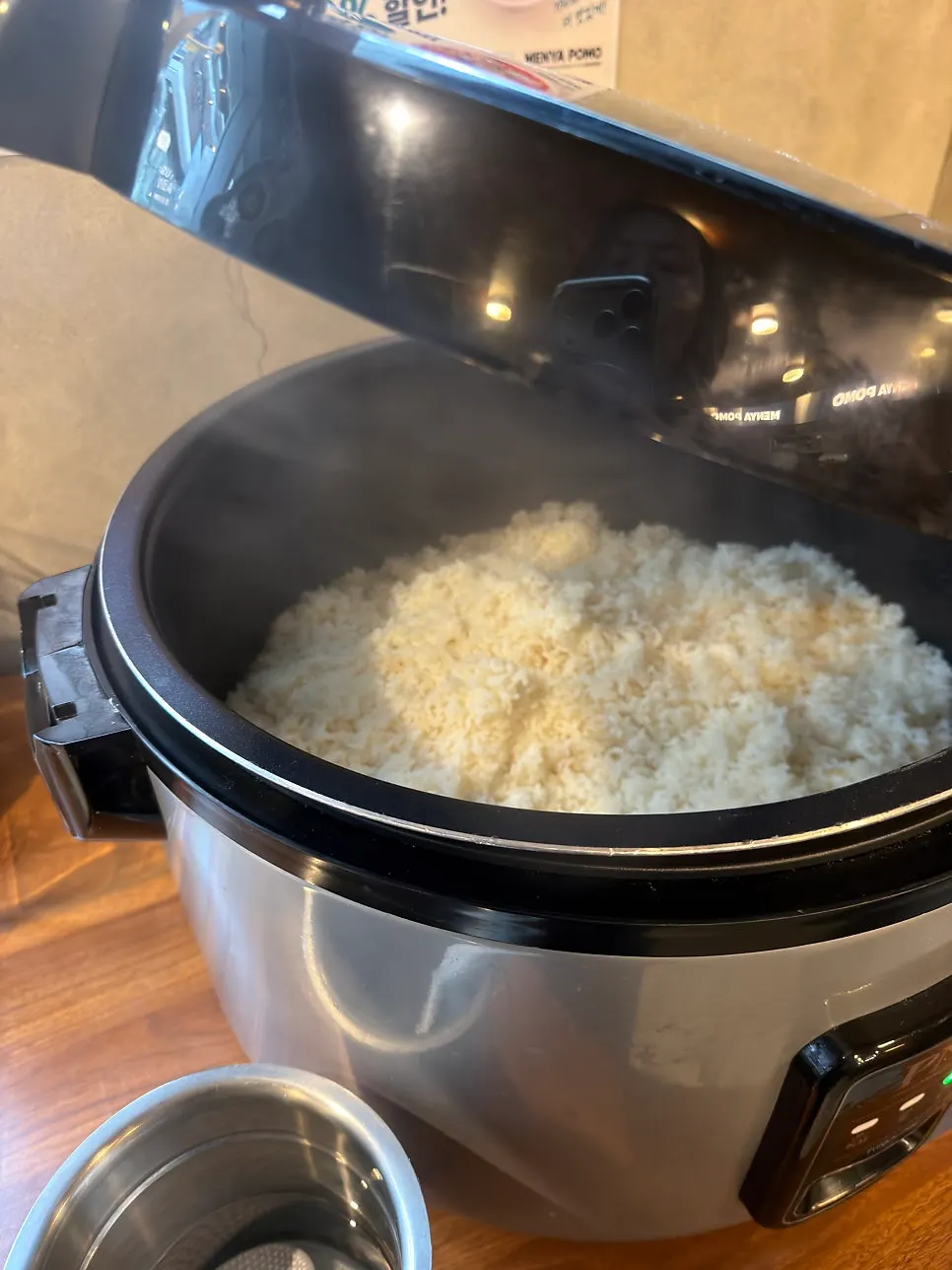 Unlimited rice refill station by the window