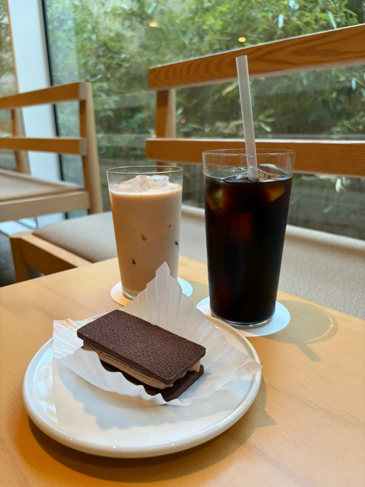 Vertical composition of T Coffee's café space