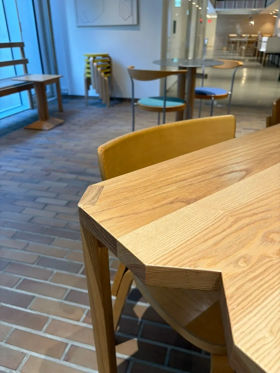 Stylish seating area at T Coffee