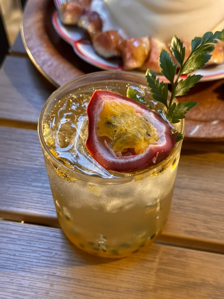 Passionfruit ade on the table