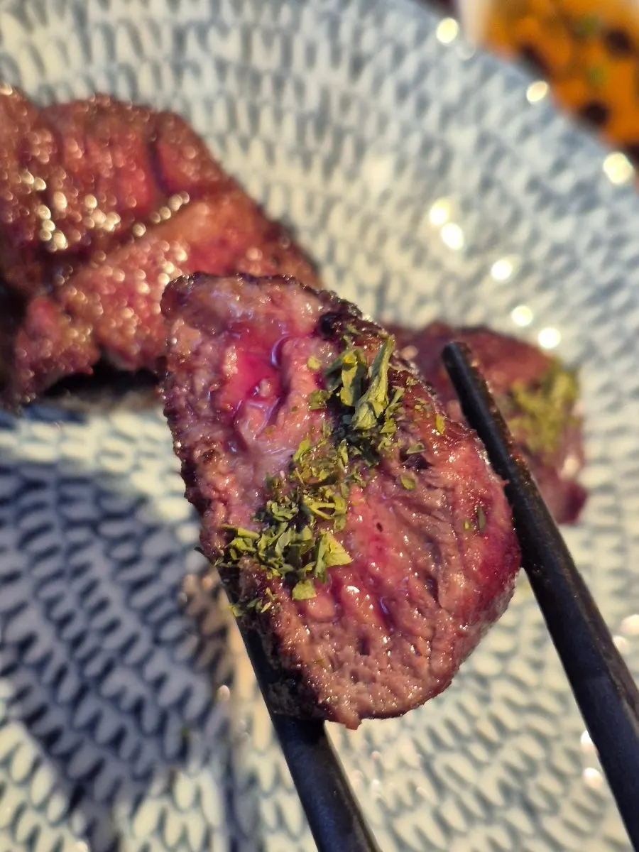 Striploin course components