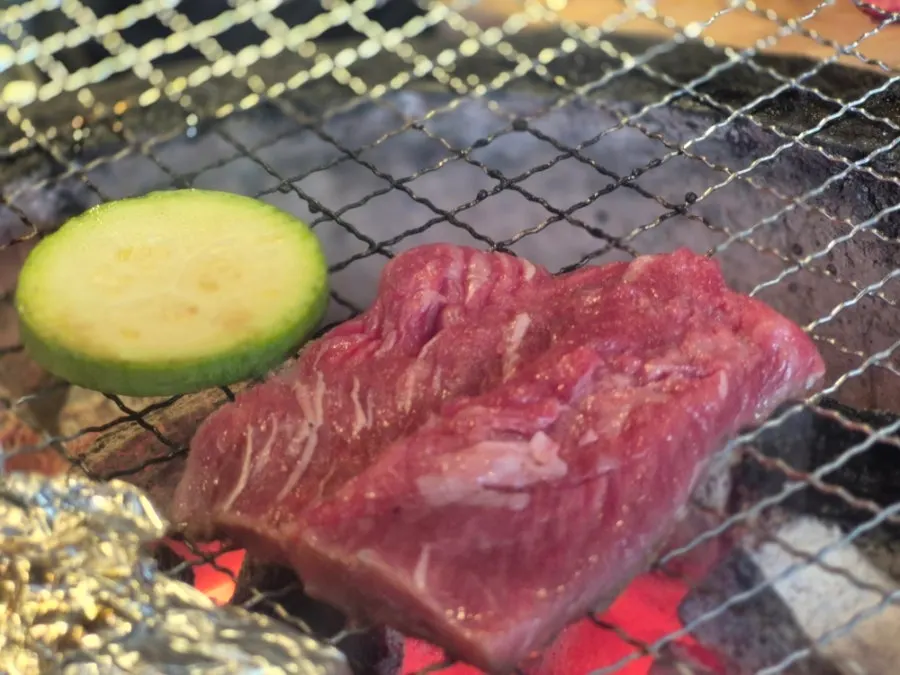 Boneless short rib with matsutake mushroom and zucchini