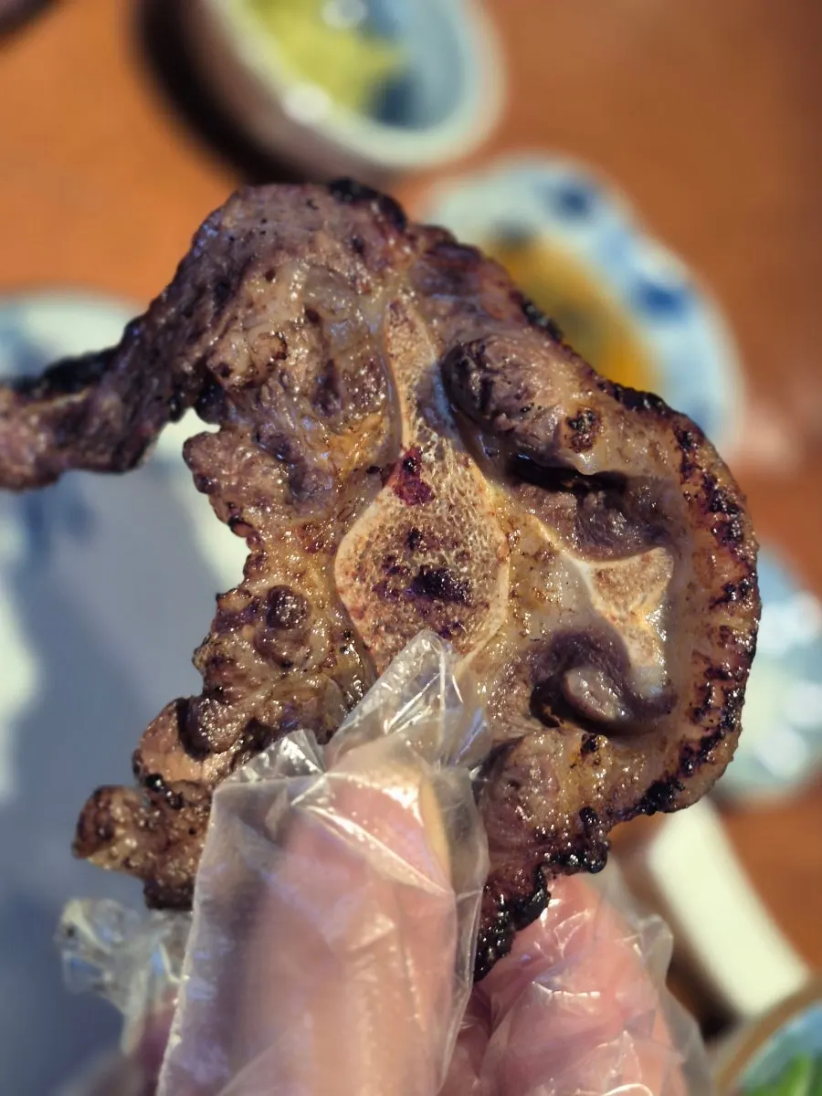 Oxtail meat in the Usiya course