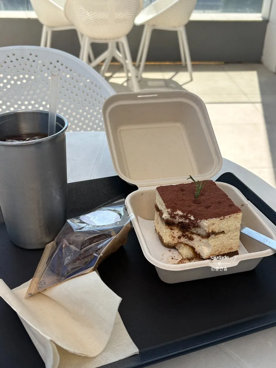 A soft slice of classic tiramisu