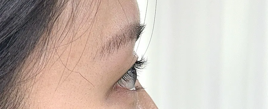온더똘망펌 시술 전과 후 속눈썹 비교