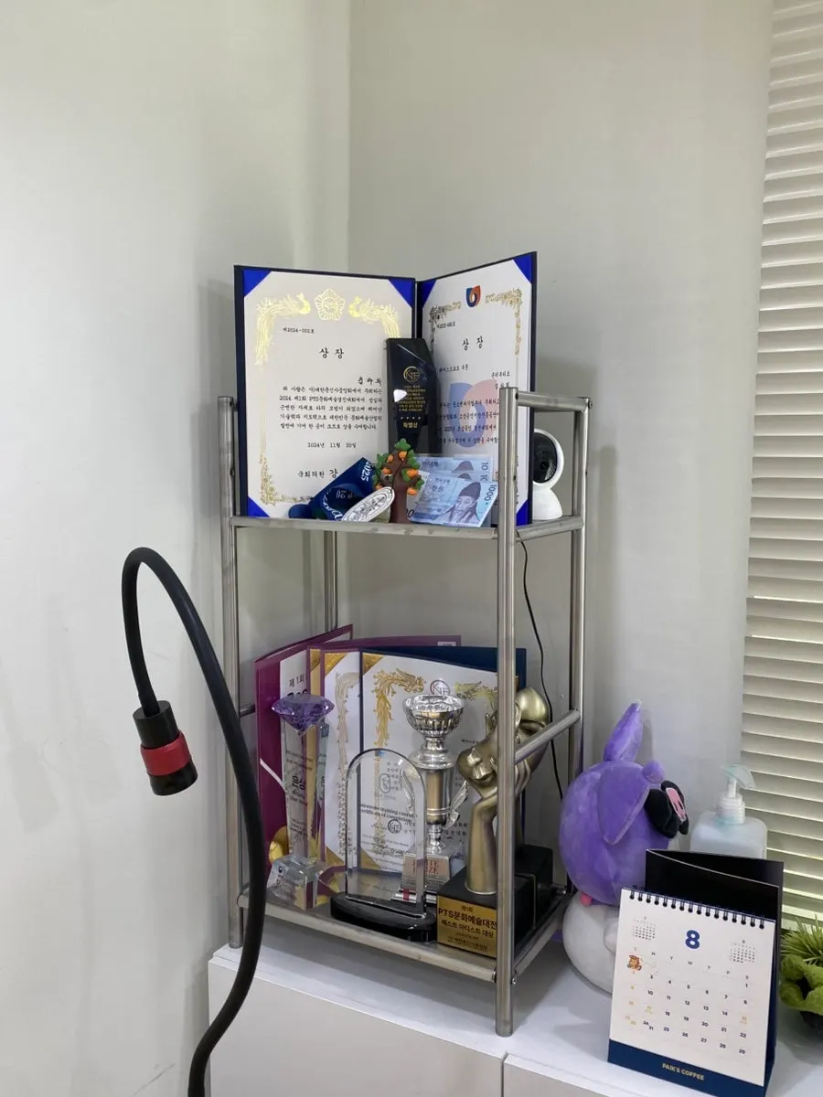 Certificates displayed inside On The Boutique
