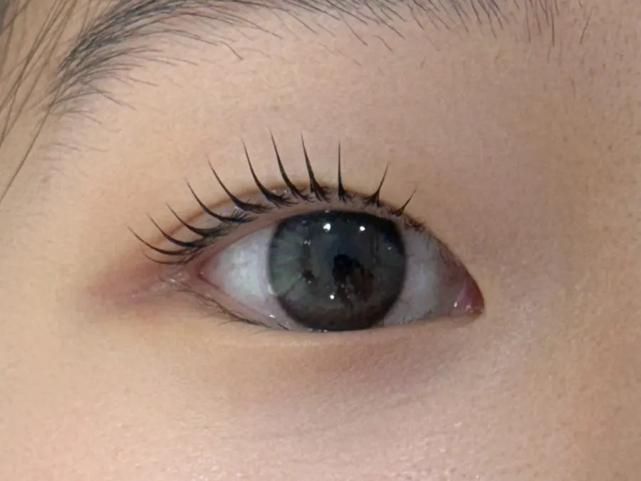 Lifted lashes after the On The Signature Perm treatment