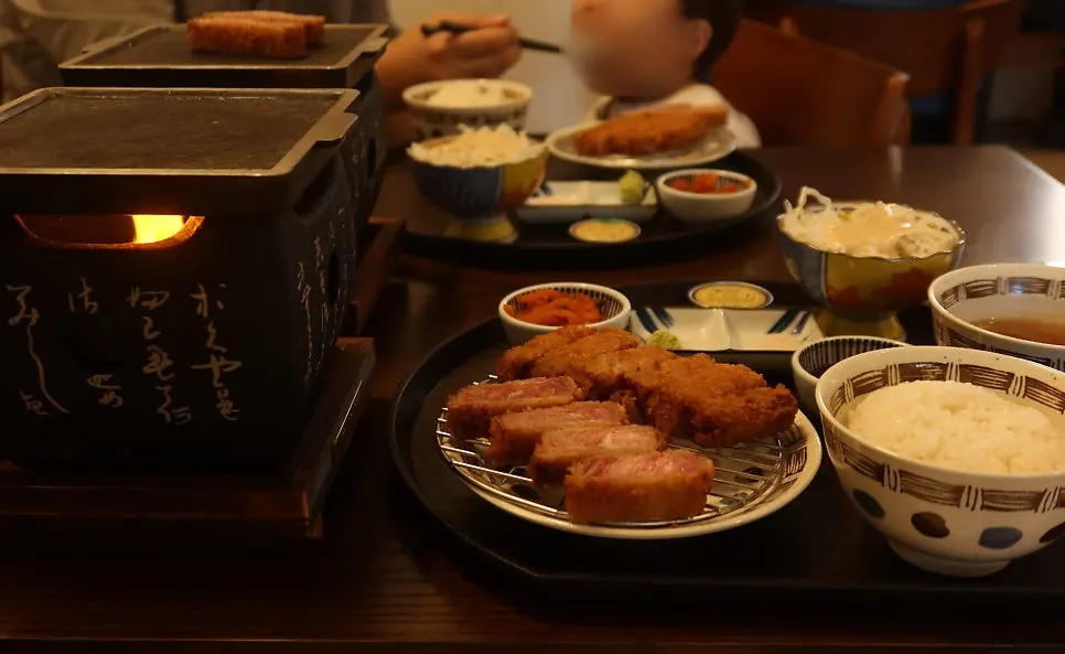 Full gyukatsu set meal at Gyuen Dang