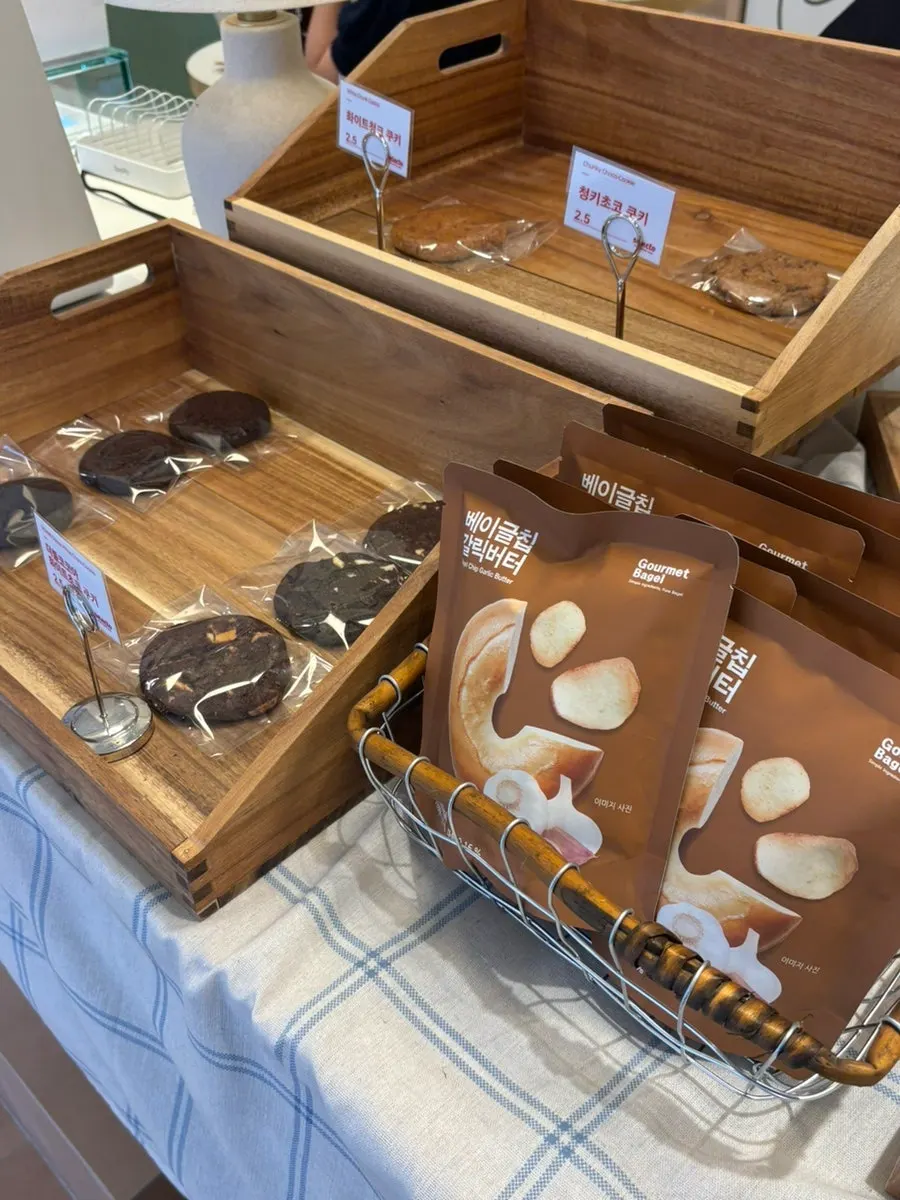Cookie display with only a few pieces left