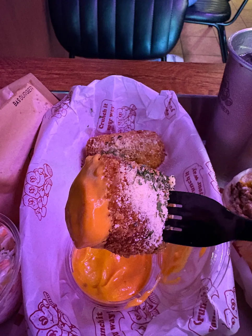 A bitten cross-section of the Greedy Burger