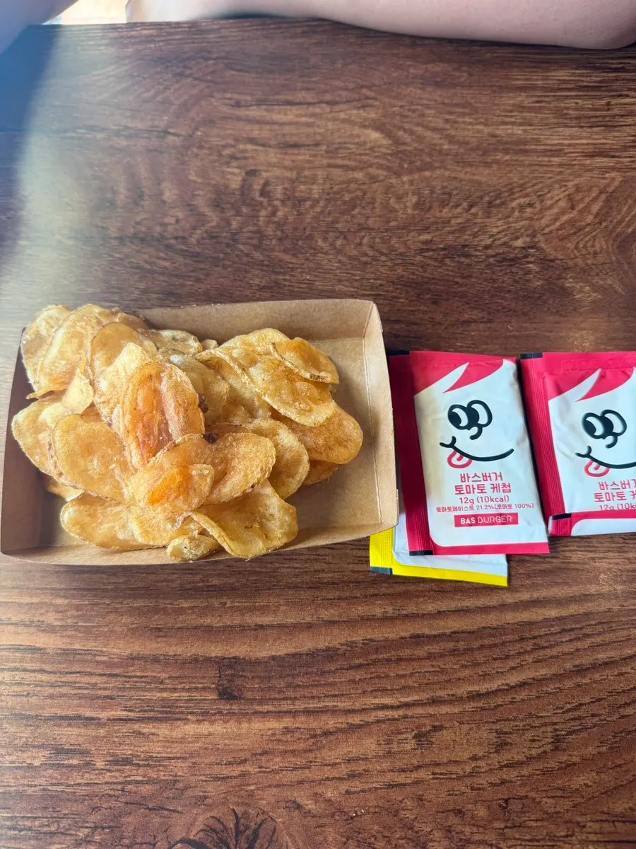 House-made potato chips and sauce corner