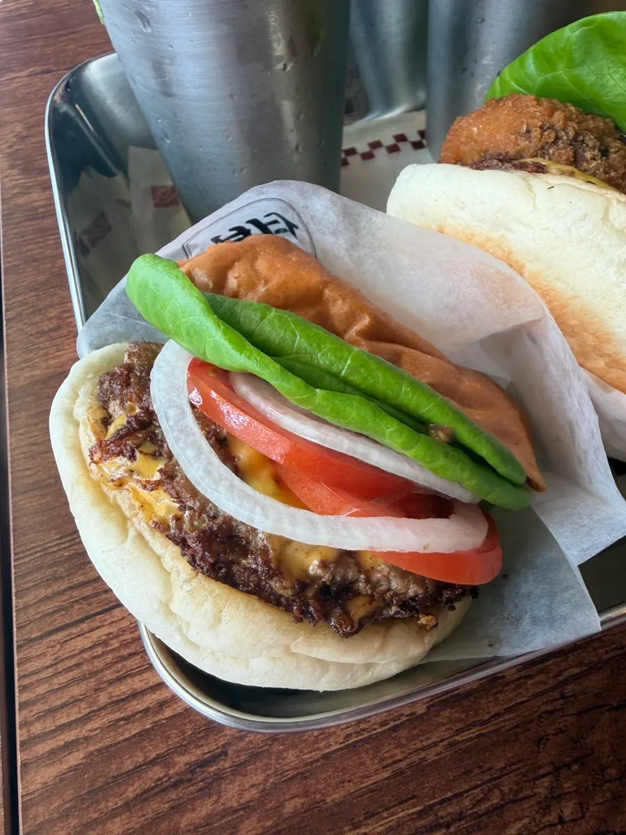 BAS Burger's variety of sauces
