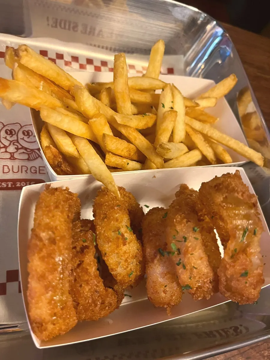 Onion rings made from sliced whole onions