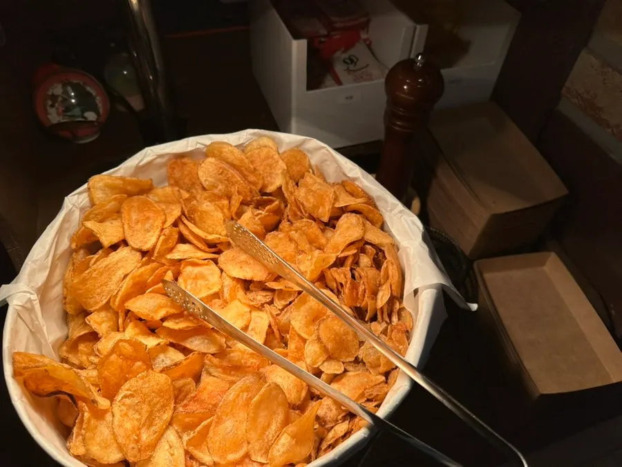 Potato chips available for free self-serve