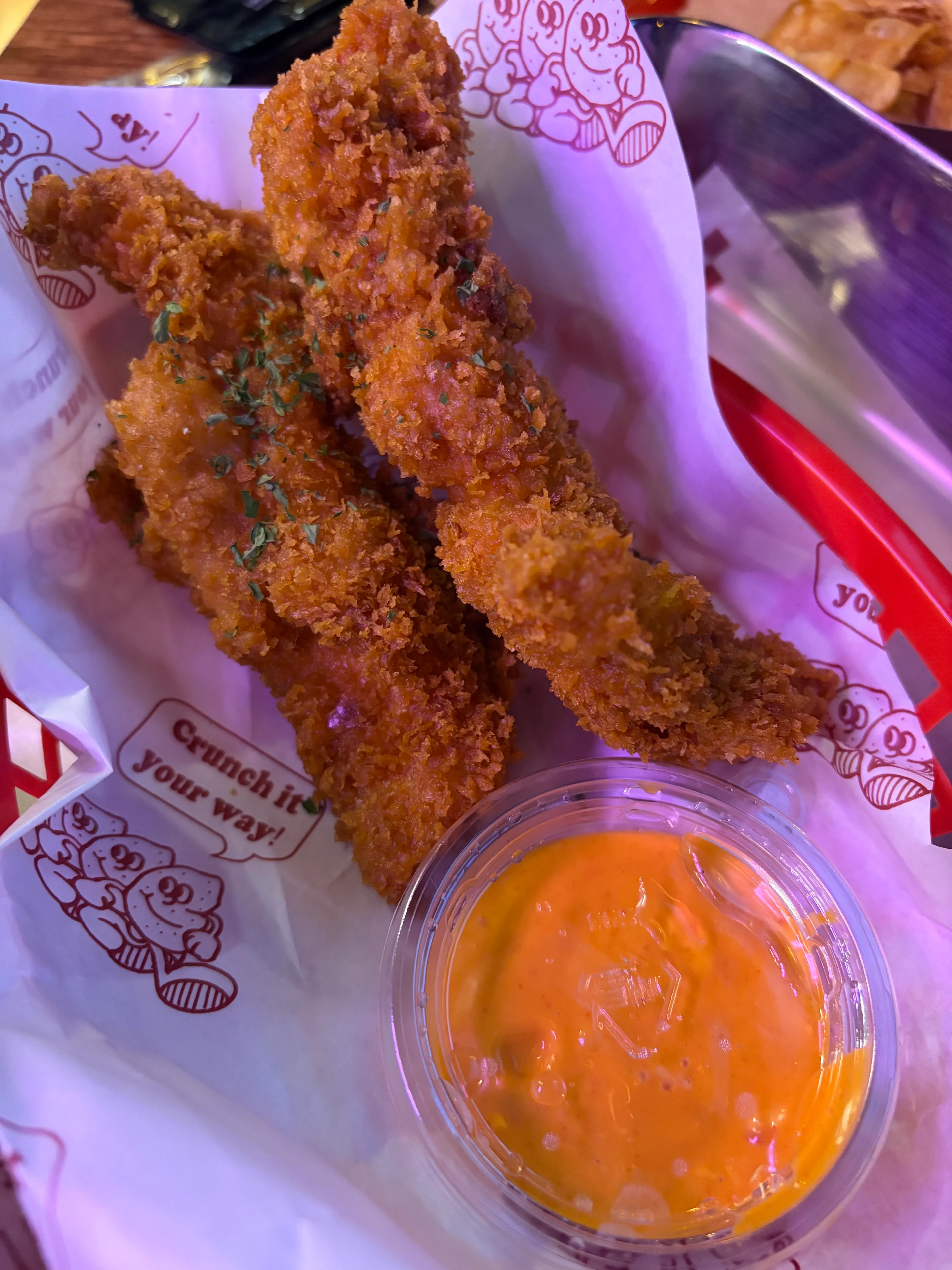 크기가 큰 크런치 치킨 2P