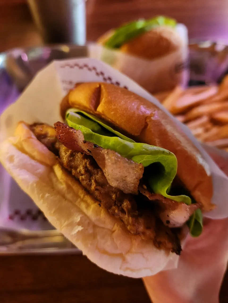 Hawaiian Burger with pineapple slices