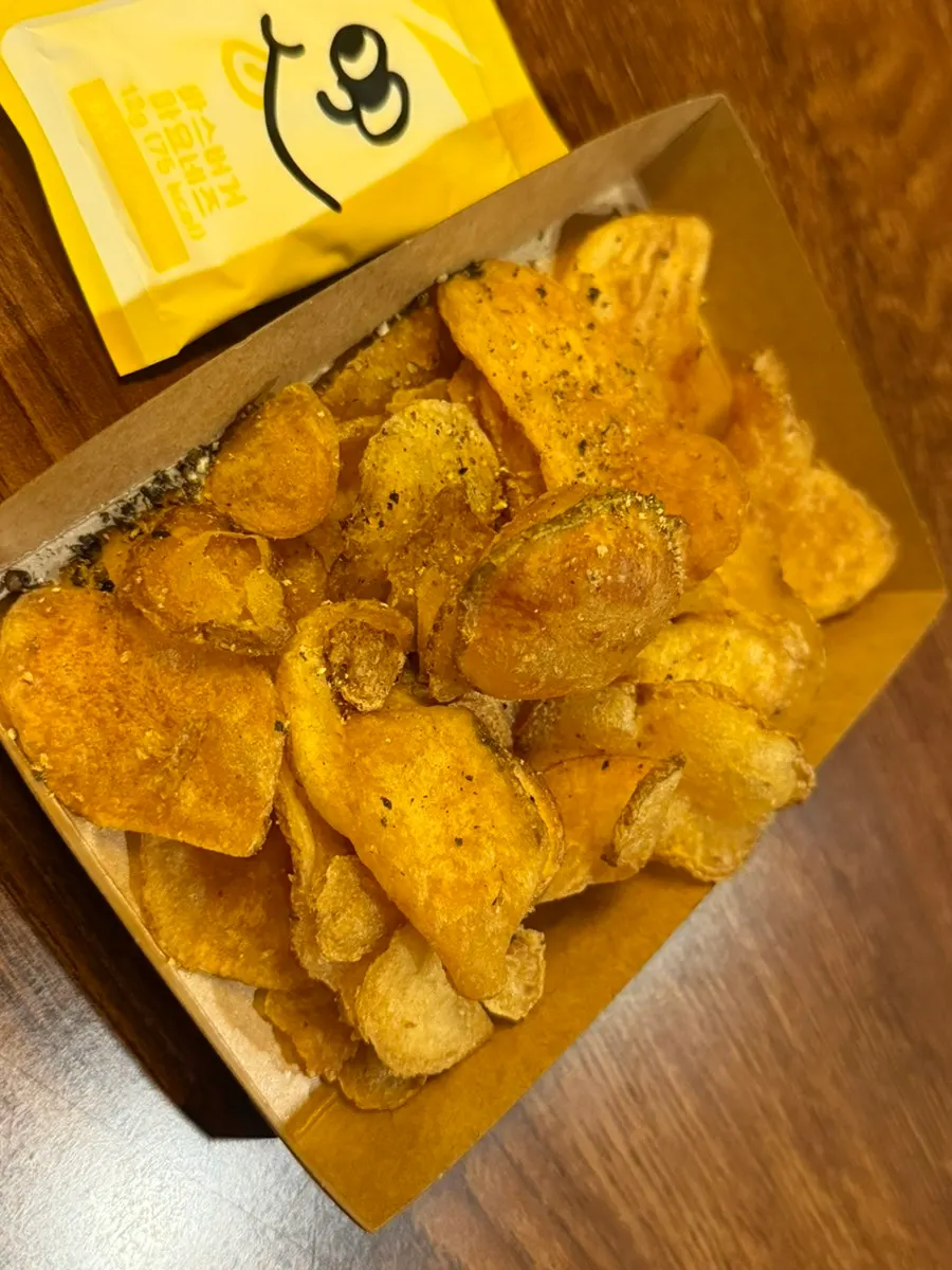 A plate of salty, plain-tasting potato chips