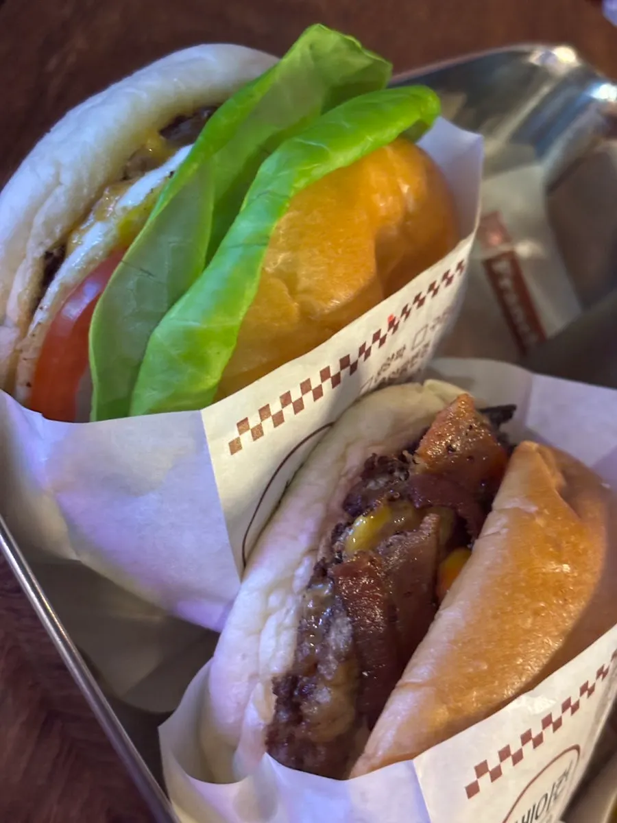 Photo introducing the Double Bacon Cheeseburger menu