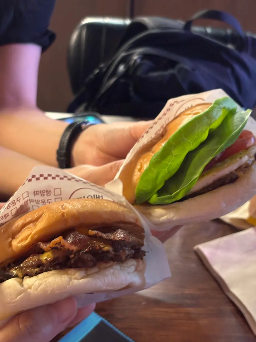 Photo introducing the Double Bacon Cheeseburger menu