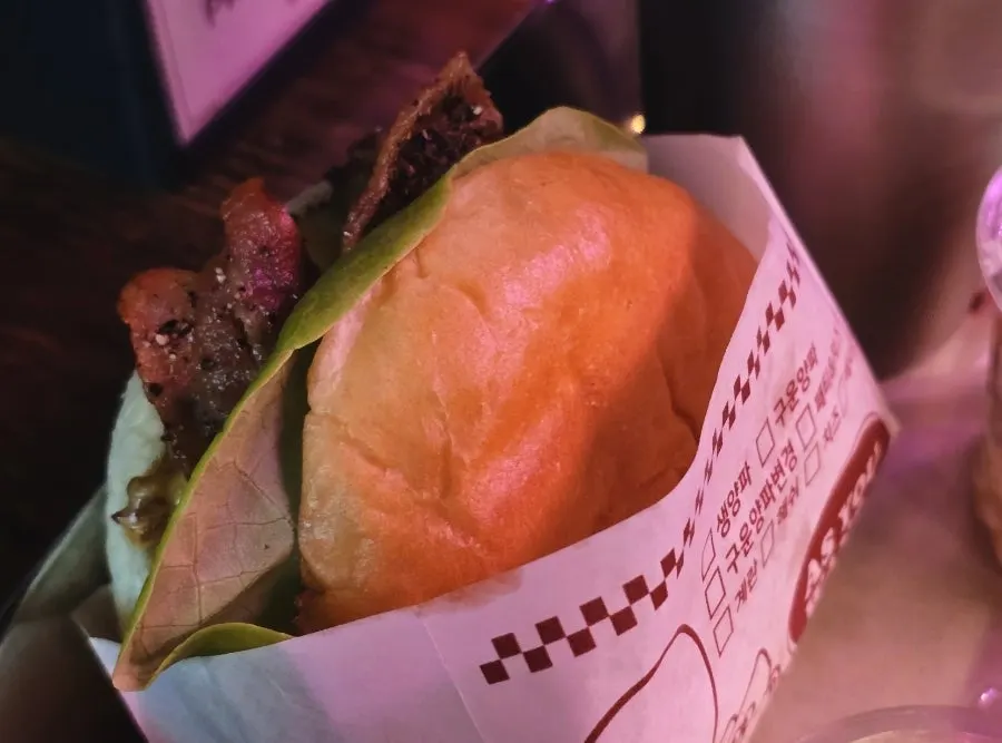 Hawaiian Burger with a soft bun